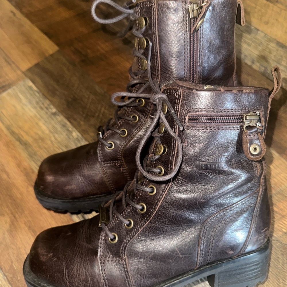 Harley-Davidson Brown Keeler Leather Boots